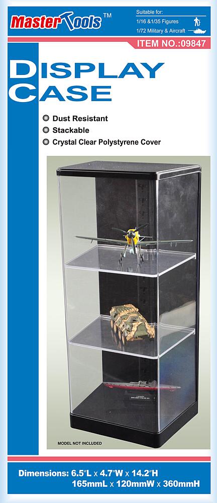 TRUMPETER 9847 Vitrine, 3 étages, 165 x 120x 360 mm | Rail Modélisme Alsace